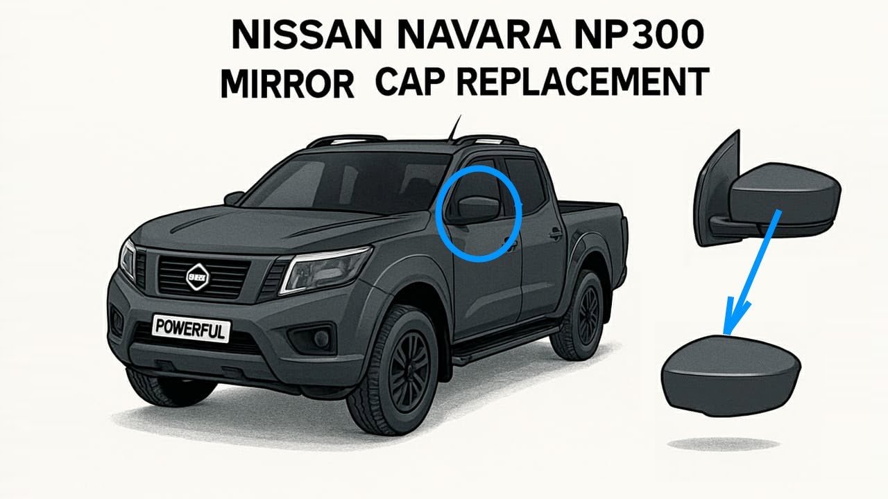 How to Remove Nissan Navara NP300 Wing Door Mirror Cap Cover Change