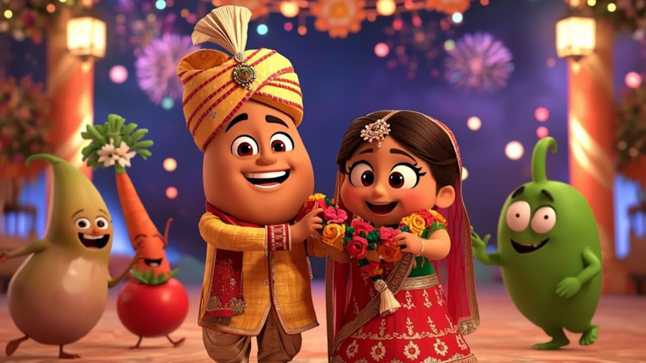 Aalu Ki Nikli Baraat 🥔🎉 | Funny Kids Rhyme | Hindi Nursery Rhymes | Cartoon Song part 3 