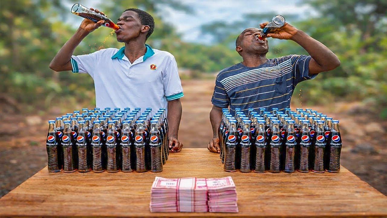 EXTREME Pepsi Battle: First to Finish Wins CASH! 💵🔥