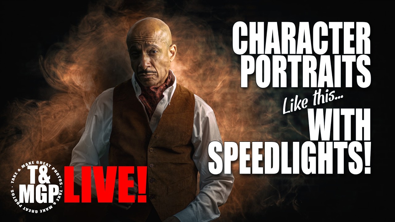 Create Dramatic Character Portraits with Speedlights | LIVE with Gavin Hoey