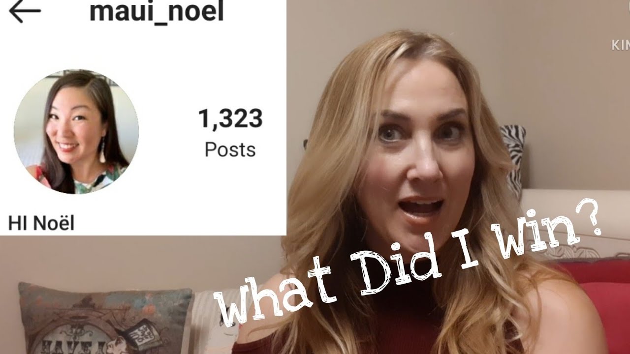 I won a giveaway from Hi Noël unboxing