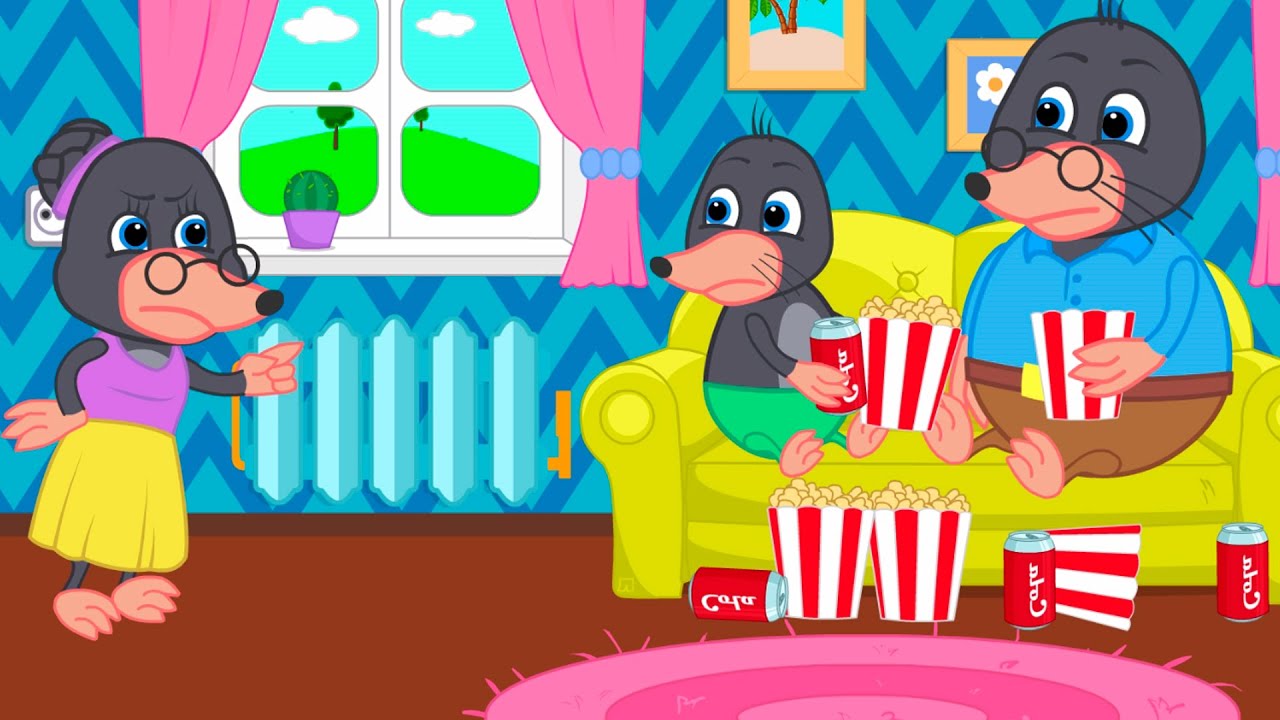 Benny Mole and Friends - Popcorn Fans Cartoon for Kids