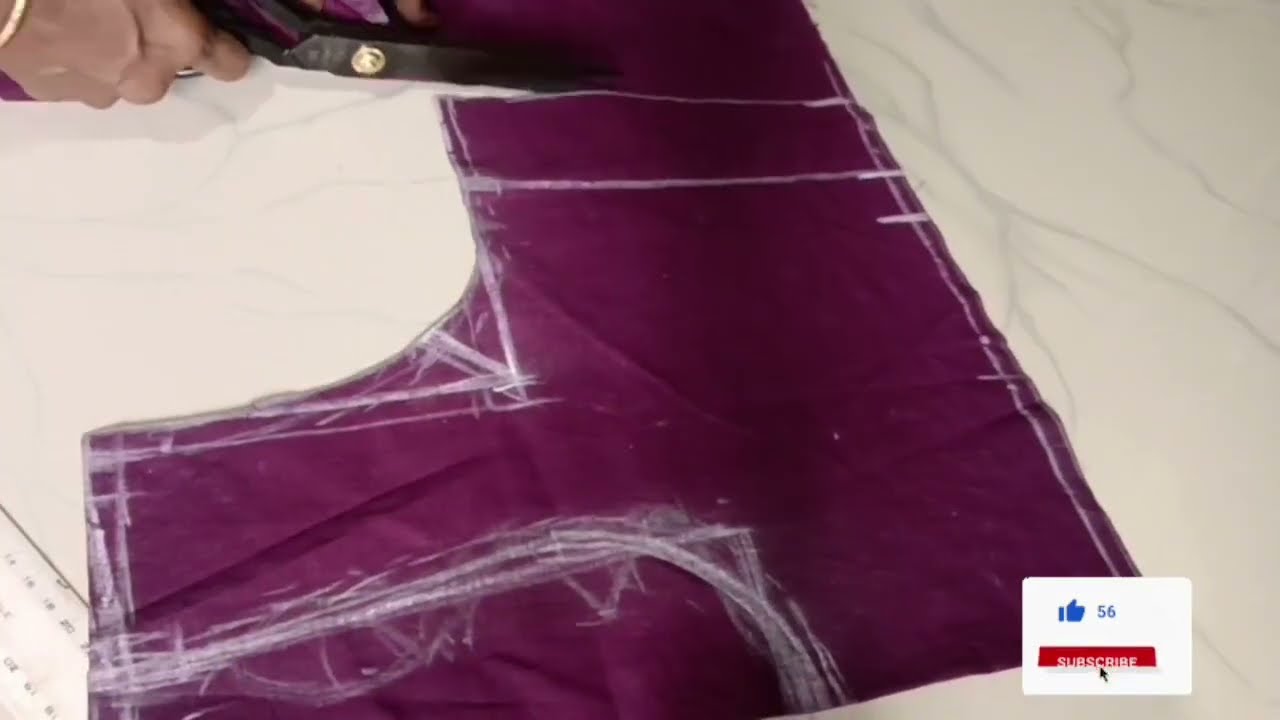 Lining Blouse Cutting/కొత్తవారికి ఈజీ పద్దతి లొ
