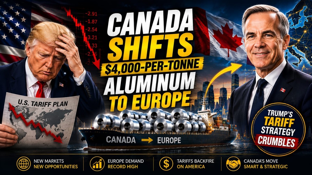 Canada Shifts $4,000-Per-Tonne Aluminum to Europe as Trump's Tariff Backfires
