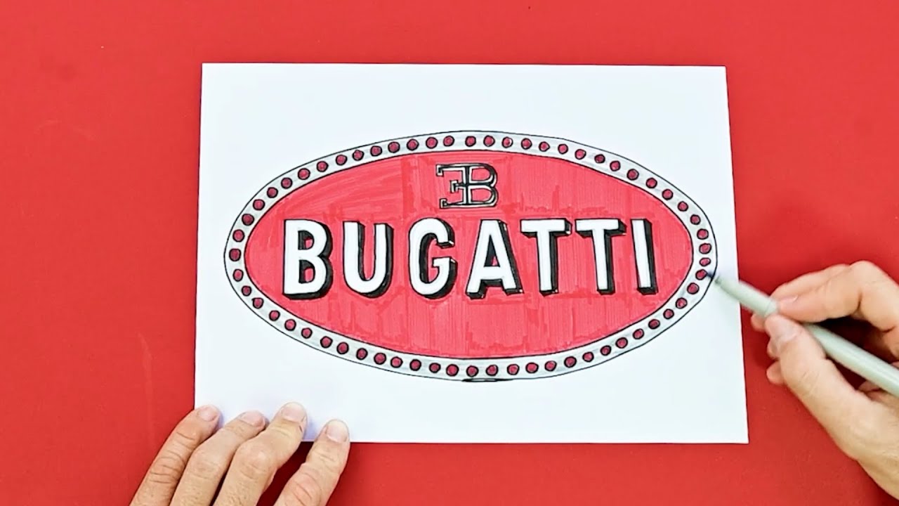 How to draw Bugatti Logo