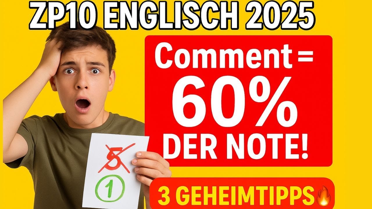 ZP10 Englisch 2025: 3 Tipps f&uuml;r deinen perfekten Comment &ndash; und warum er 60deiner Note ausmacht!