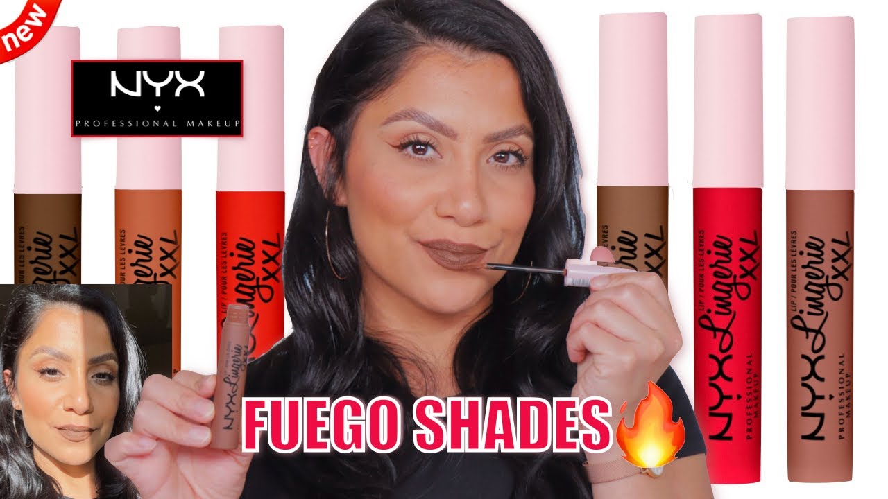 *new* NYX XXL FUEGO 🔥 MATTE LIPSTICKS + NATURAL LIGHTING LIP SWATCHES & WEAR TEST | MagdalineJanet