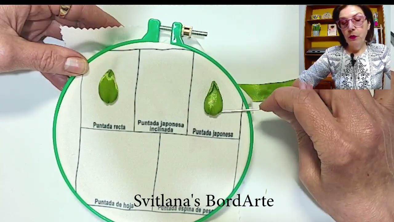 5 puntadas que hacen posible el bordado con cinta.