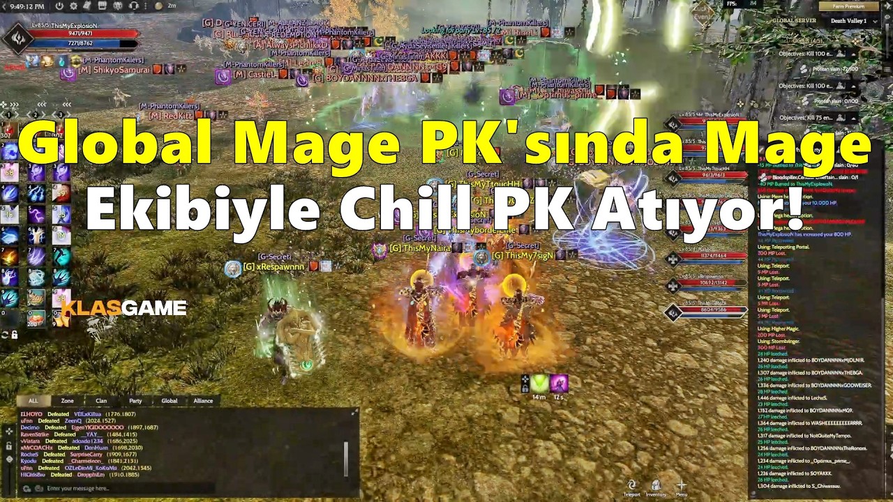 Explosion - Global Mage PK'sında Mage Ekibiyle Chill PK Atıyor! | Rise Online