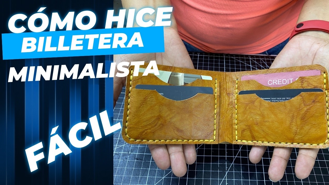 Cómo hacer tu primera BILLETERA de cuero//TUTORIAL