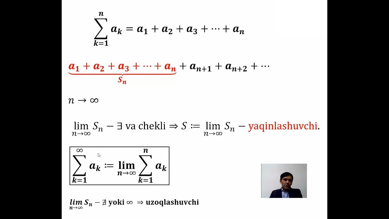 Sonli qatorlar (1-qism).
