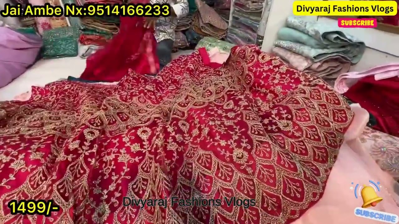 Chickpet Bangalore wholesale Lehangas #lehangaas  #lehanga @DivyarajfashionsVlogs