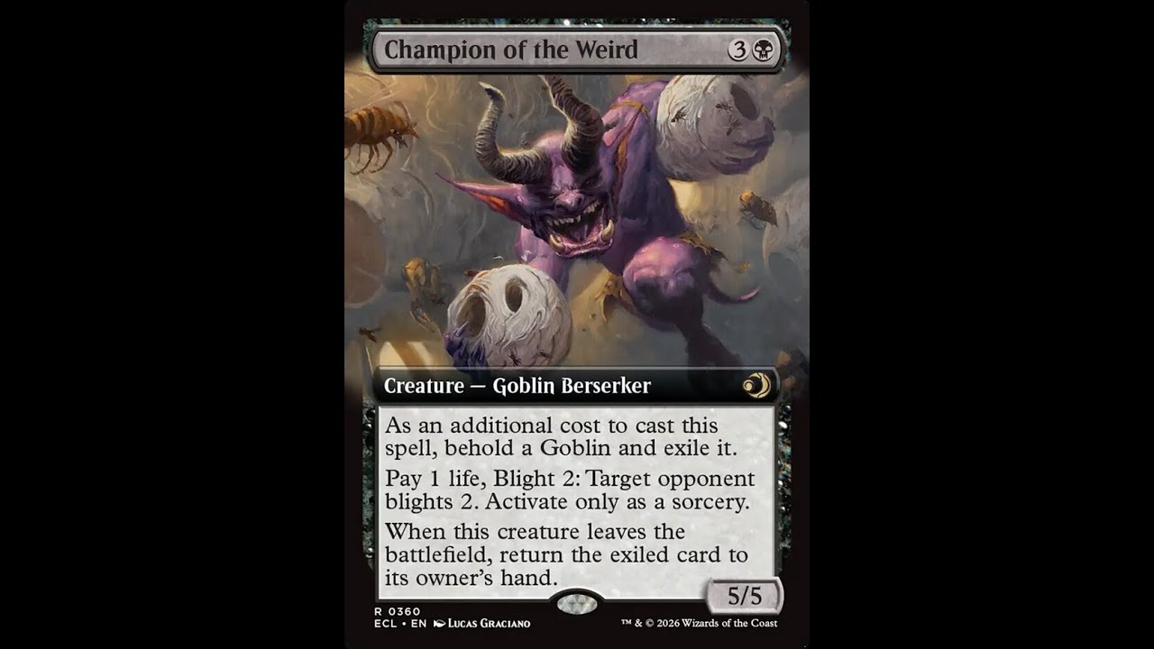 New Lorwyn Eclipsed Pioneer 3 card combo - MTG Arena - Champion of the Weird