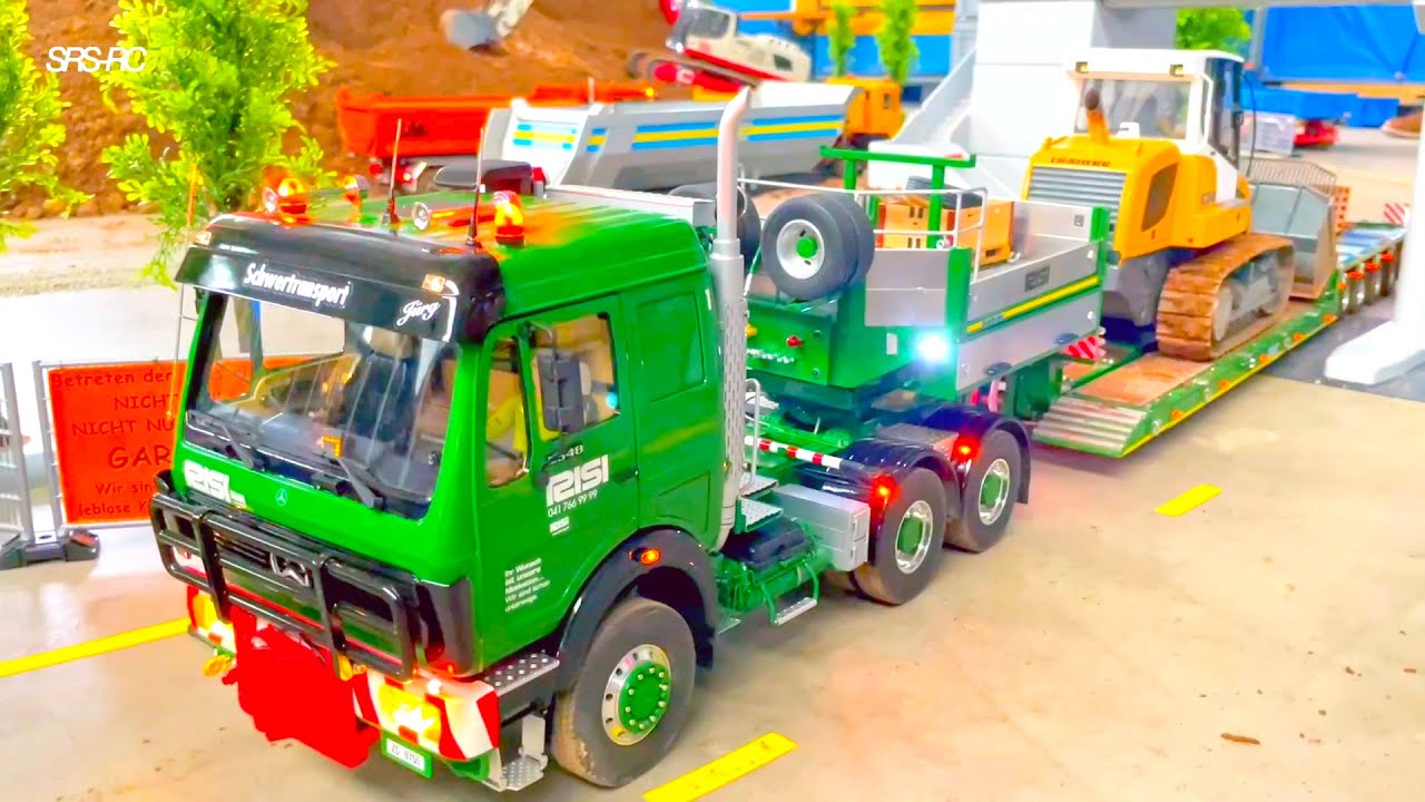 BEST OF AMAZING DETAILED RC TRUCKS AND RC DIGGER IN ACTION/ RC LIEBHERR 960 SME/ SWISS SCALE TRUCKS