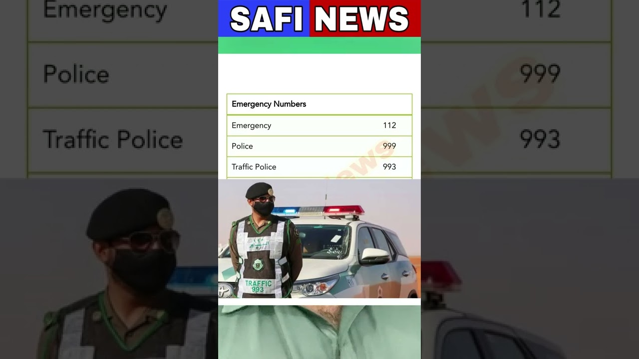 Emergency numbers in Saudi Arabia For Expatriates Safi News