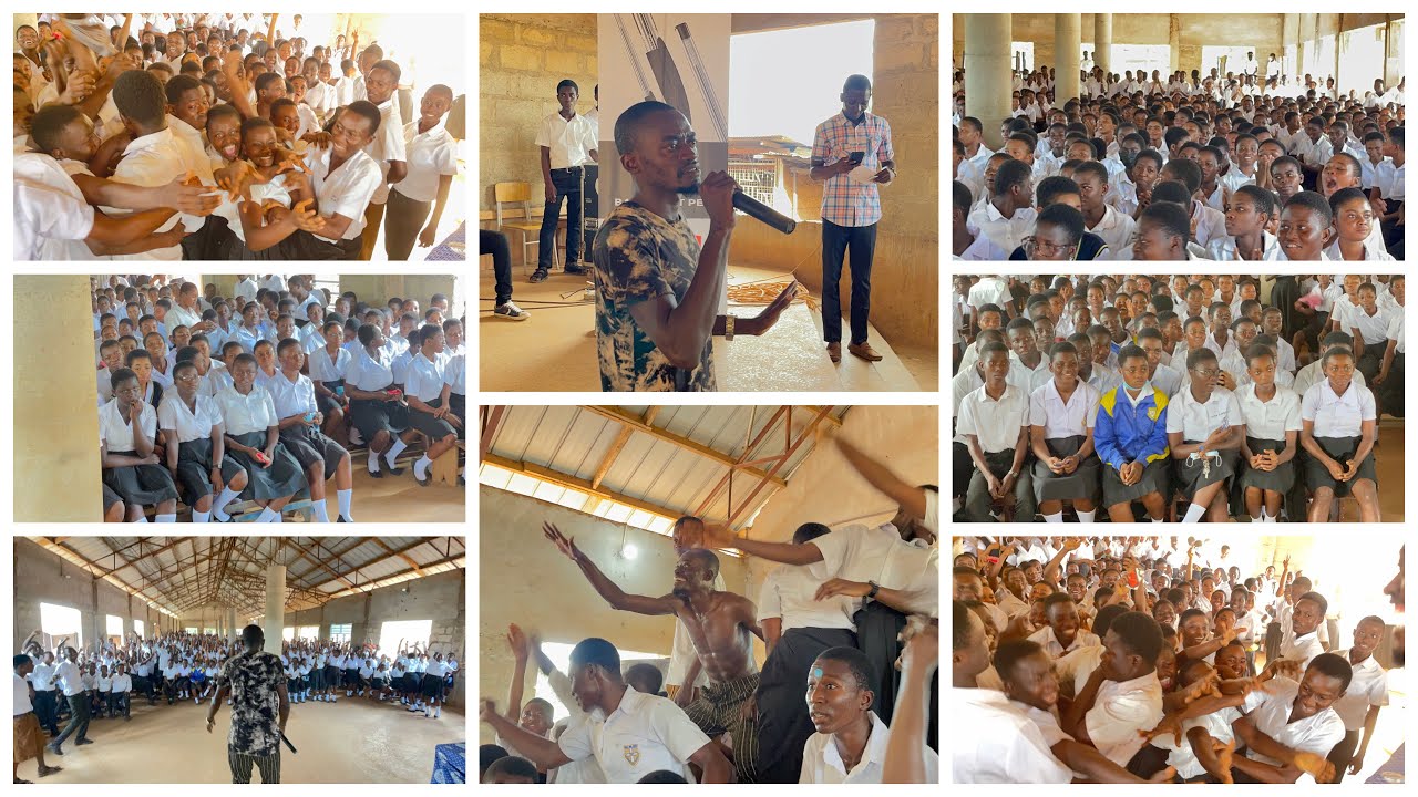 Wesley Snr High School Received Kwadwo Nkansah Lilwin in a grand Style ..Super Star Lilwin