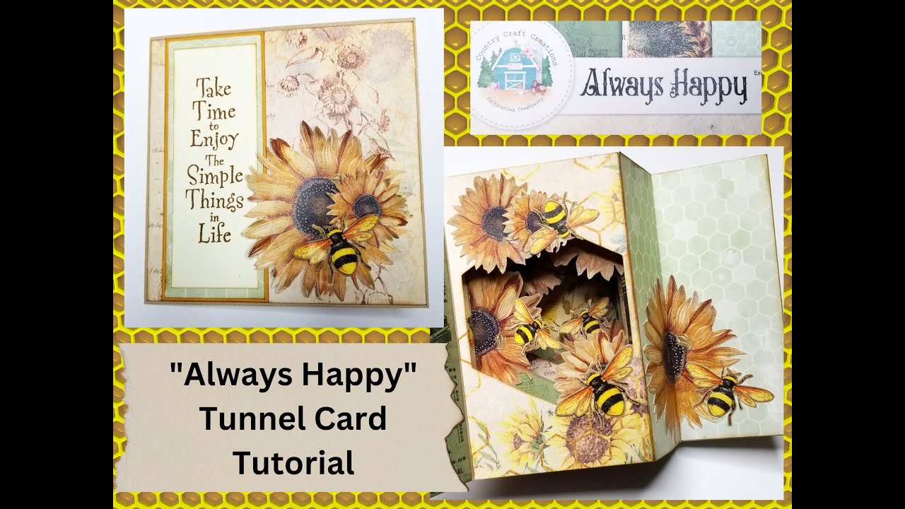 Country Craft Creations DT - Урок по изготовлению открытки-туннеля
