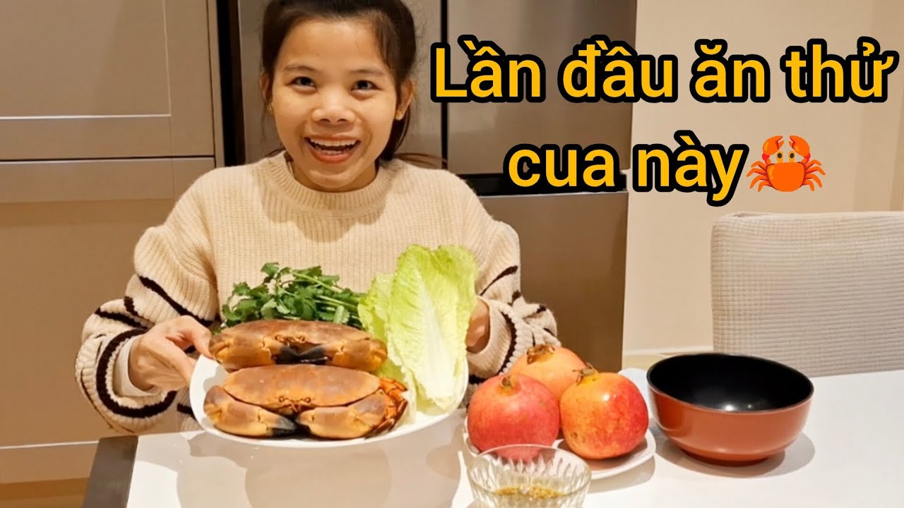 Lần đầu ăn thử cua này 🦀. #bimilcuocsonguk #vlog #daily #mukbang 