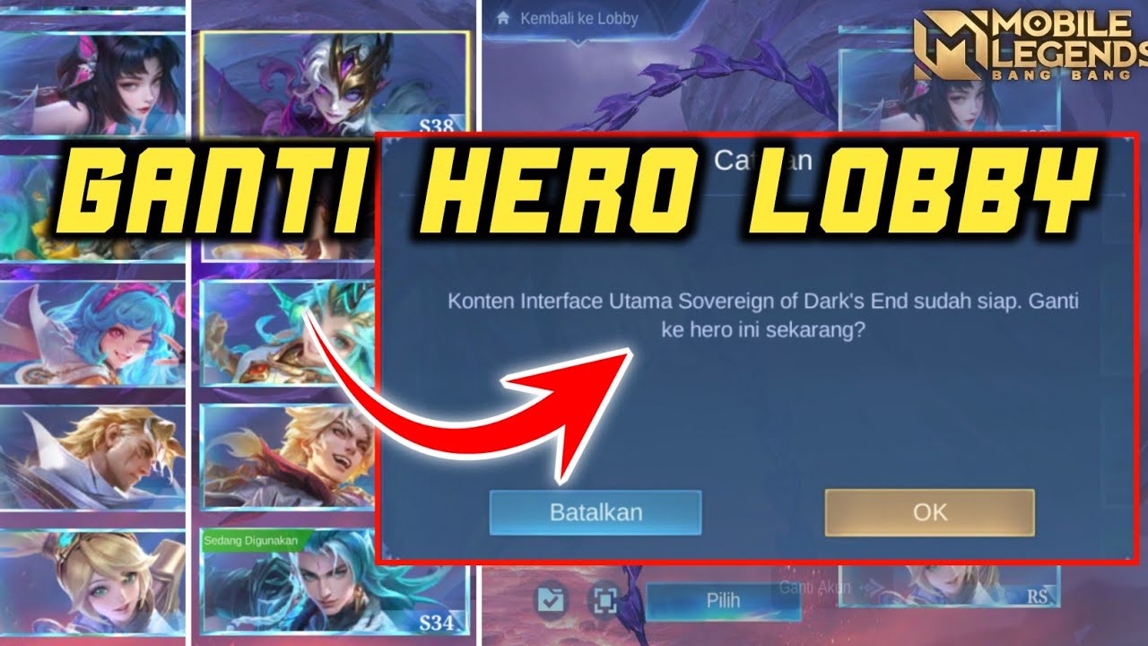 Akhirnya! Cara Ganti Hero lobby/background di Game Mobile Legends
