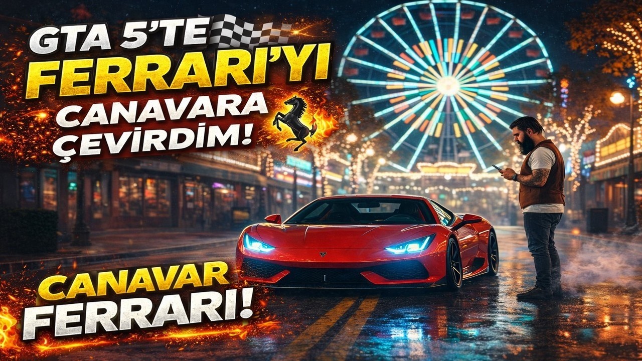 Bu Arabaya Aşırı Güç Bastım! (Ferrari) Sonuç İnanılmaz...#gta5 #gta5ferrari #gta5modifiye