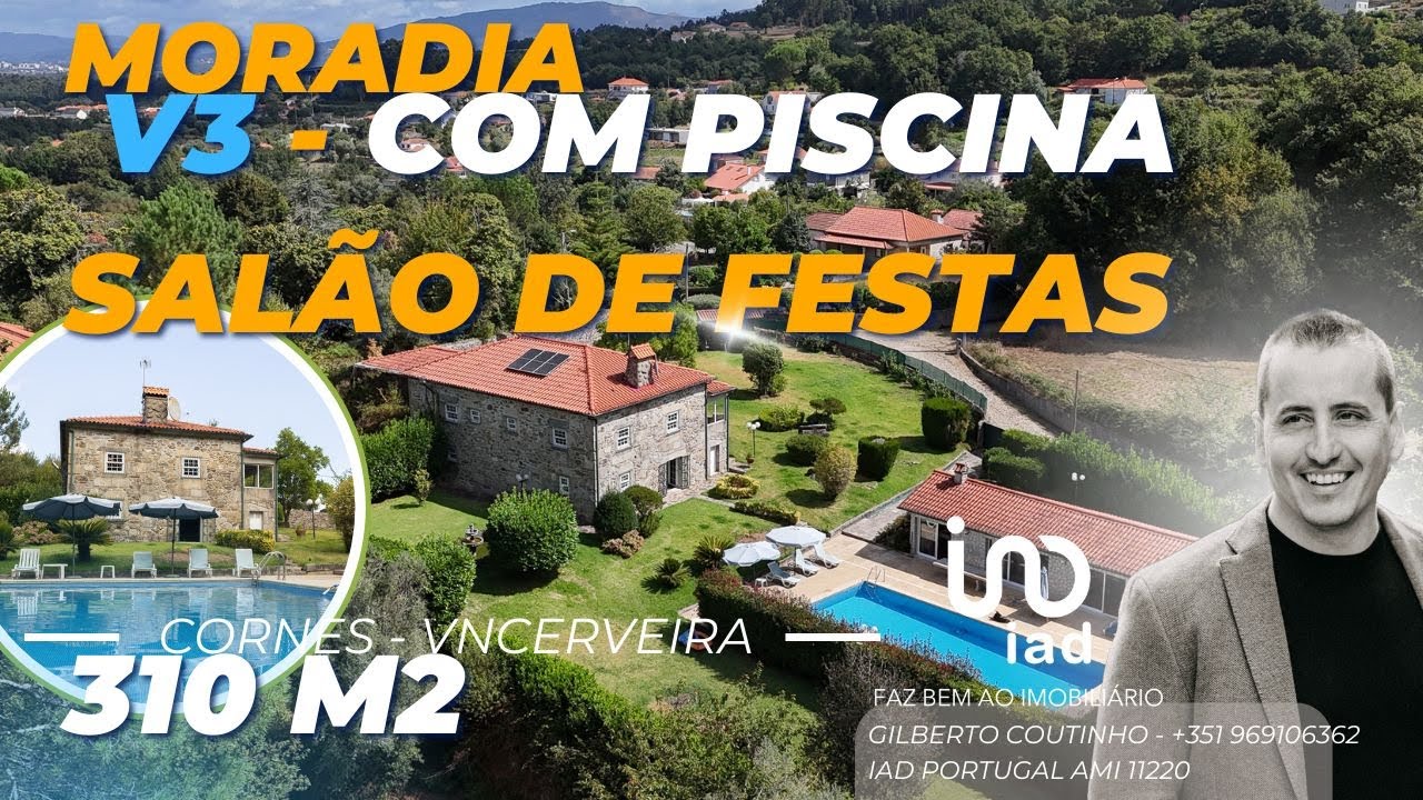 VIVENDA V3 COM PISCINA e Salão exterior