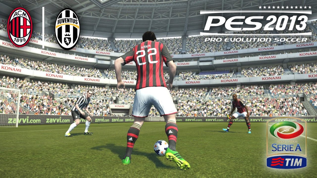 PES 2013 | AC MILAN VS JUVENTUS | LIGA SERIE A SEASON 2013-2014 | PES 2013 ORIGINAL GAMEPLAY