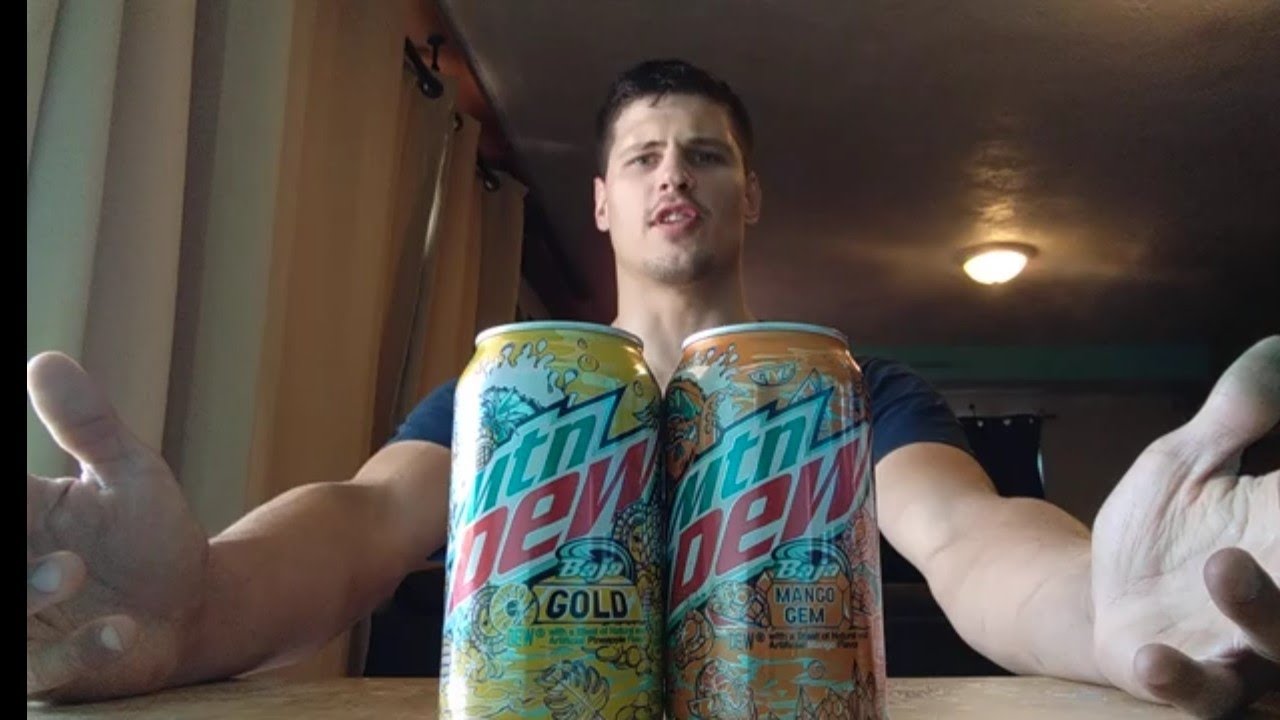 Mountain Dew Baja mango gem and gold review