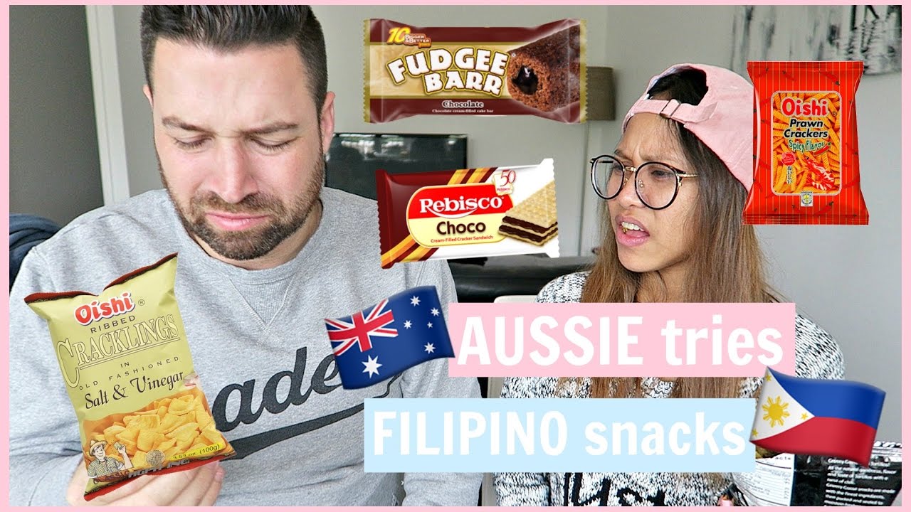 AUSTRALIAN TRIES FILIPINO SNACKS ❤️ | rhaze