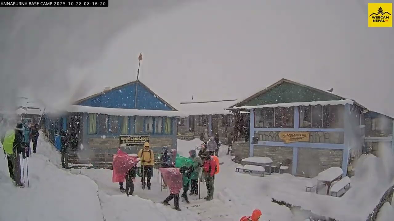 SNOWSTORM SERENITY AT ANNAPURNA BASE CAMP - 28 OCTOBER 2025