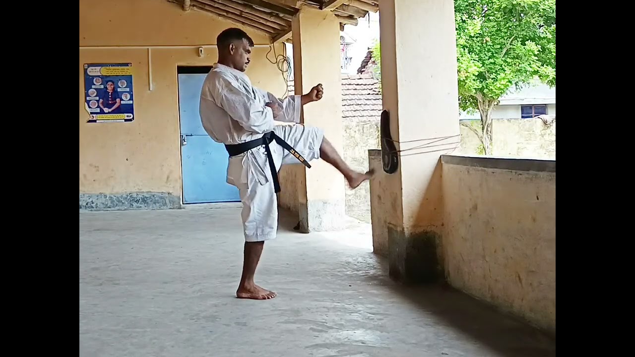 How to do, Ju dachi front kick mae geri, Class 24@worldkarate9859,#maegeri#kicks#karate# Taekwondo