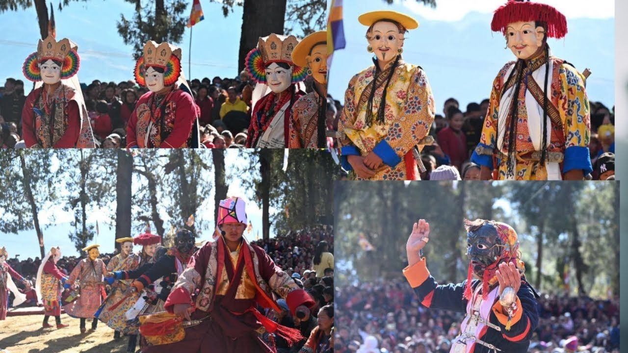 རྒྱལ་པོ་དང་རྒྱལ་མོའི་འཆམ། Gyalpo Gyalmo Cham (King and Queen Dance by monks of Tawang monastery