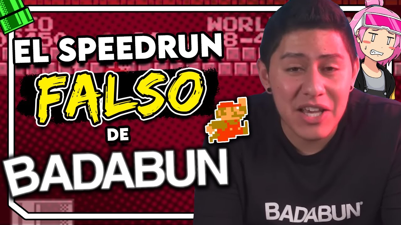 el SPEEDRUN mas FALSO de INTERNET fue de BADABUN