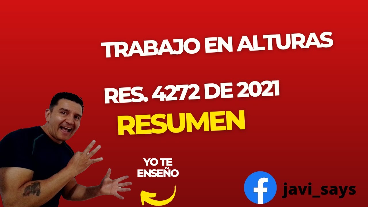 Programa de TRABAJO EN ALTURAS: Los 3 Pilares y Roles Clave de la Resolución 4272 de 2021