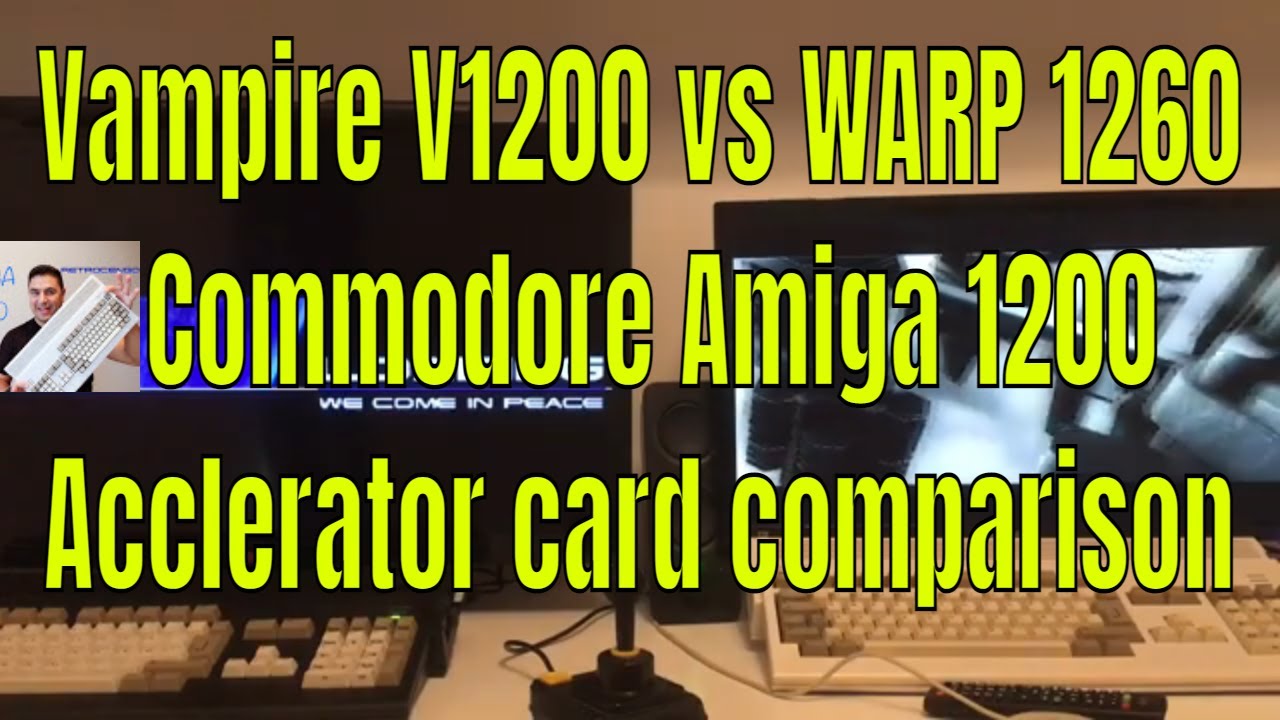 Vampire V1200 vs WARP 1260 Commodore Amiga 1200 Accelerator card  comparison