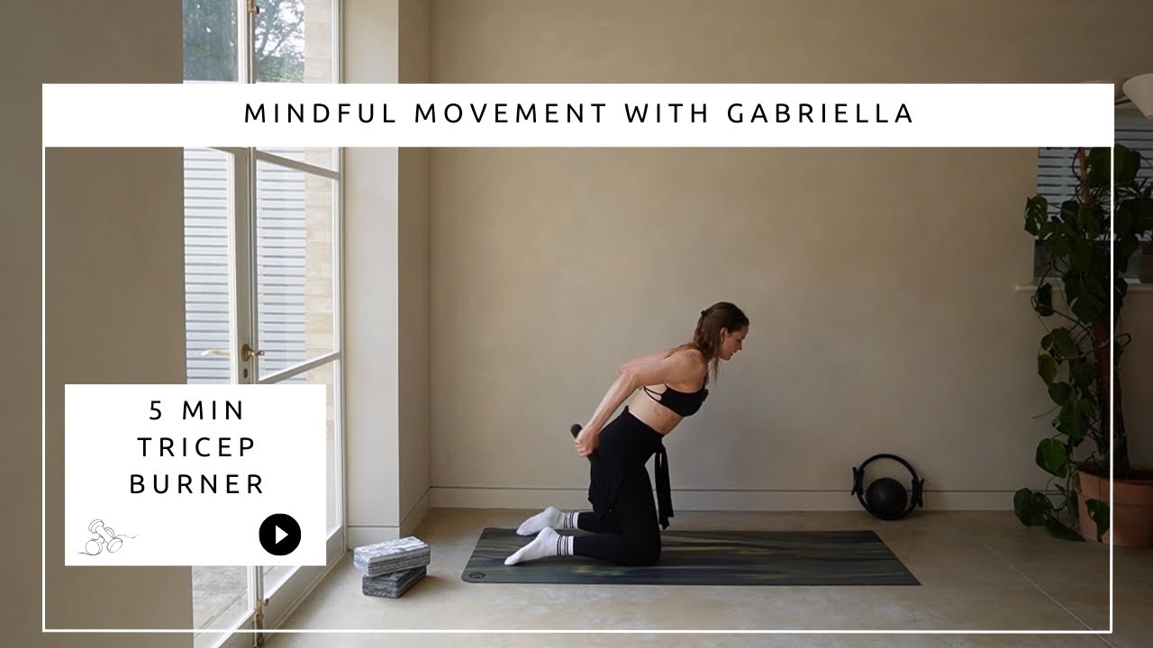 5 Min Tricep Burn - Grab Your Weights (Or tin cans/wine bottles)