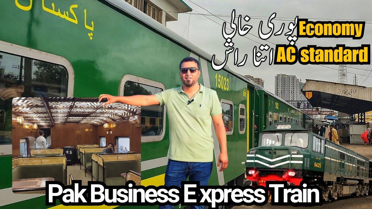 new pak business express train | Karachi to Lahore | Pakistan railway | RAS vlog 94