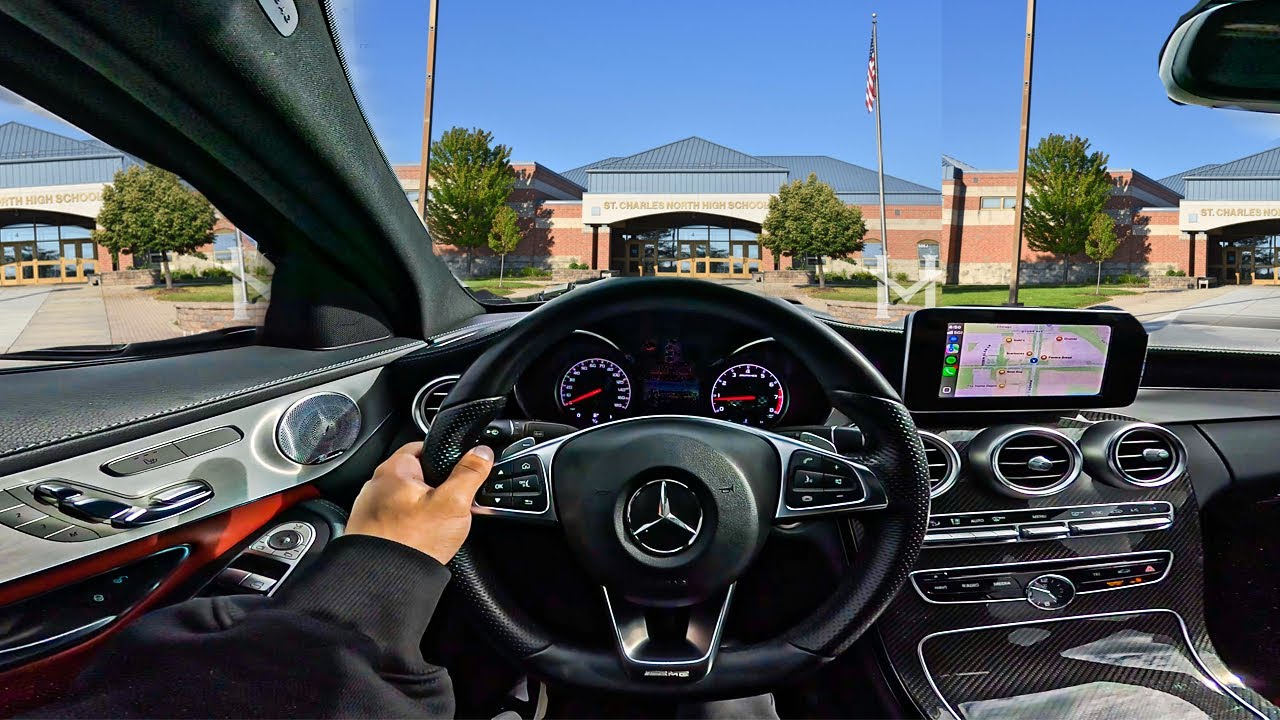 POV: YOUR RUSHING TO HIGH SCHOOL IN YOUR NEW AMG