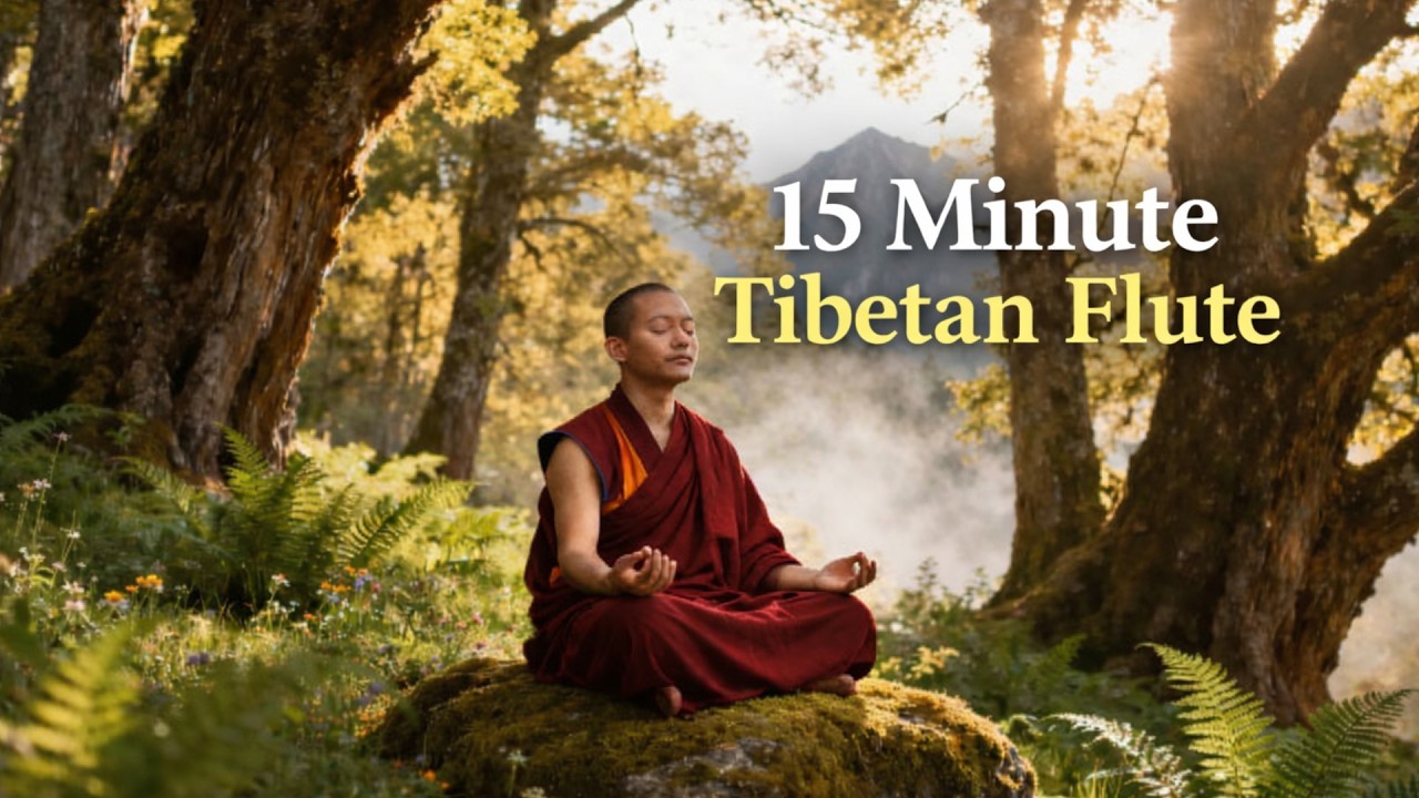 15 minutes Tibetan Flute | Raise Your Vibration & Cleanse Your Energy Field • Deep Soul Reset