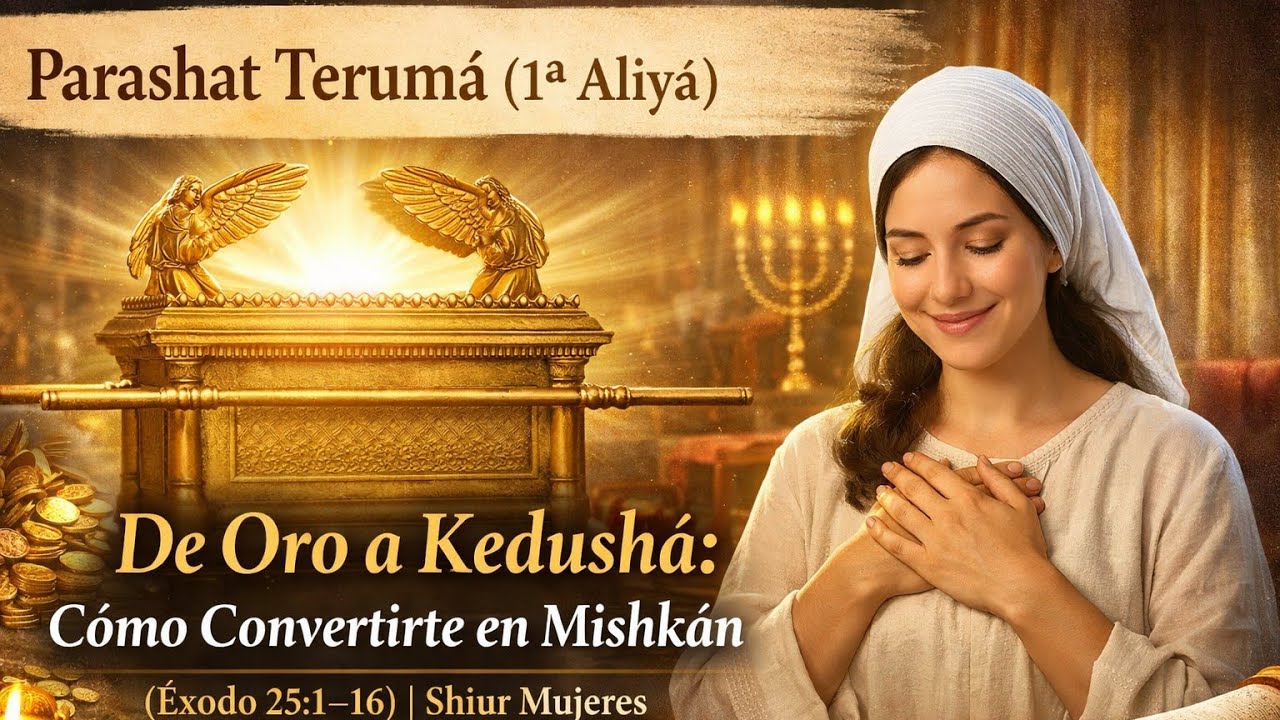 Parashat Terumá (1ª Aliyá) | De Oro a Kedushá: Cómo Convertirte en Mishkán | Shiur Mujeres