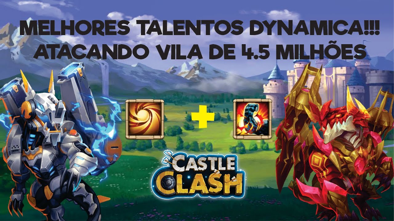 CASTLE CLASH - A MELHOR BUILD PARA A DYNAMICA!!! (Embate do Castelo)