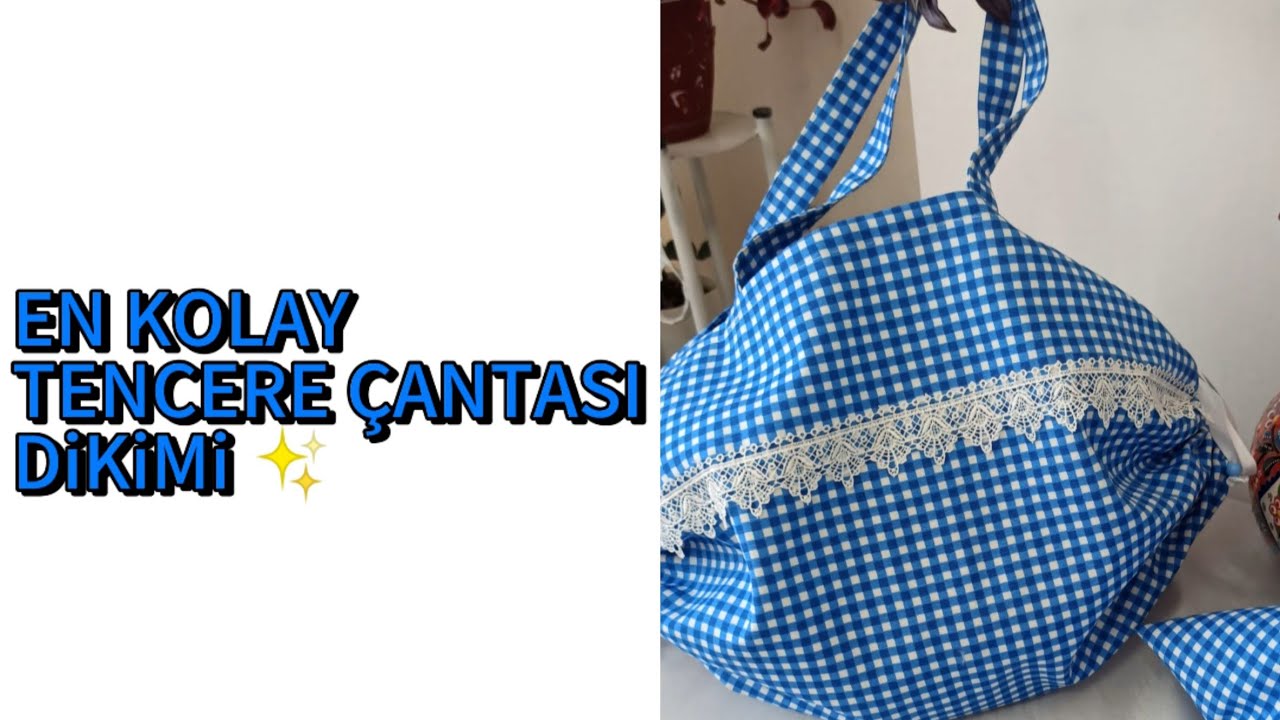 &Ccedil;OK KOLAY TENCERE &Ccedil;ANTASI DİKİYORUZ🎉