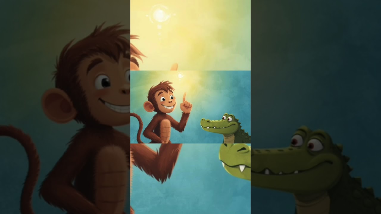 குரங்கும் முதலையும் kids story