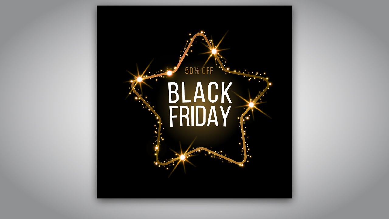 Banner design with gold effect in illustrator. How to design a golden sale banner in Illustrator CC