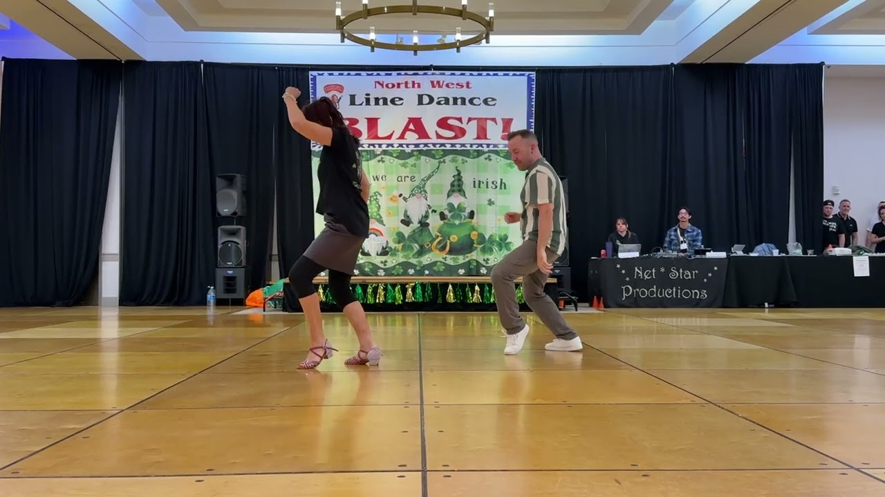 Burning Down Line Dance Demo by Maggie Gallagher & Gary O'Reilly @ 2025 NWLD Blast