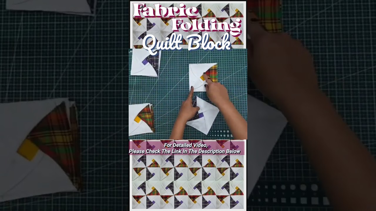 How To Make Easy Fabric Folding Quilt Block | Patchwork |  