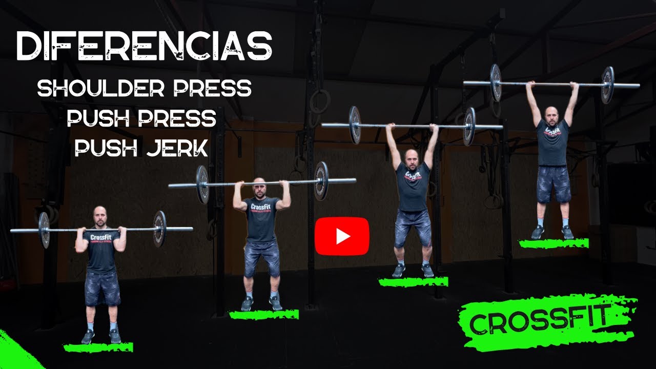 CROSSFIT - Shoulder Press/Push Press/Push Jerk - Diferencias!🏋️‍♂️