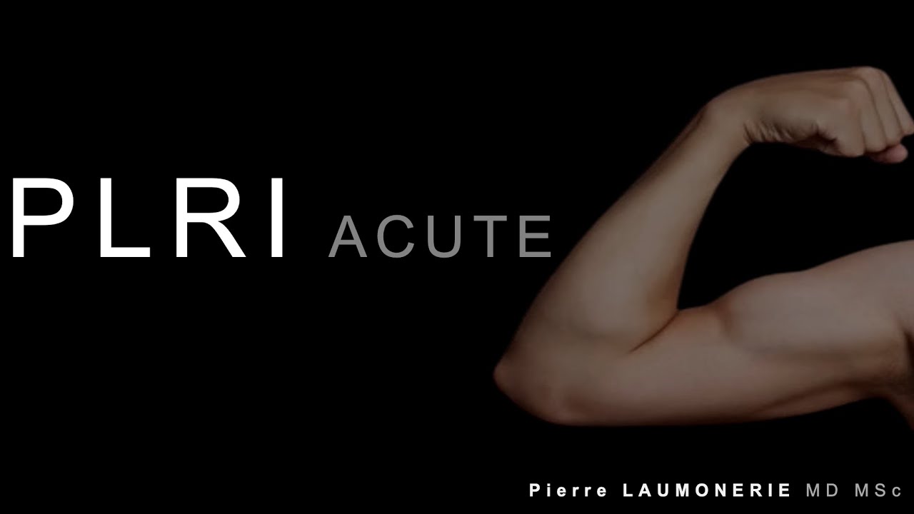 Luxation du coude secondaire à un PLRI par le Dr Laumonerie