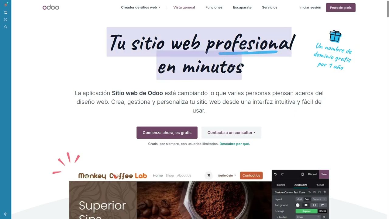 Cómo Crear un Sitio Web Gratis con Odoo 18 - Tutorial Completo desde Cero