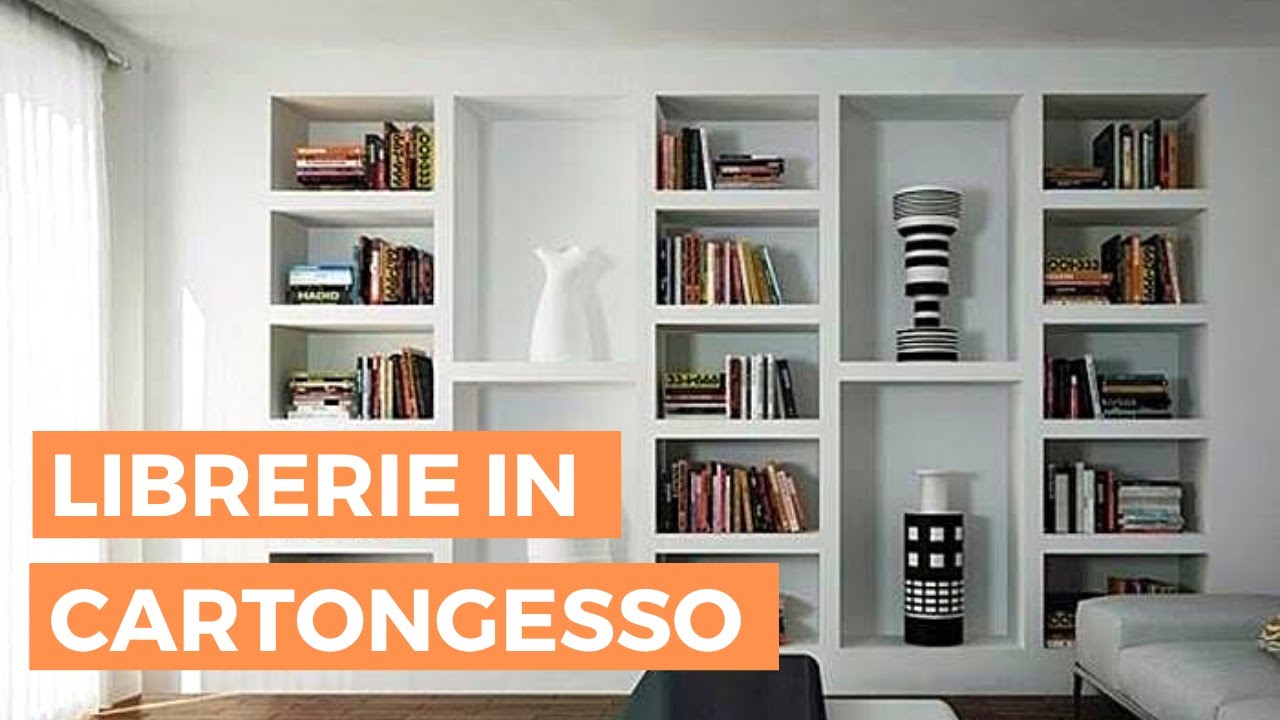 LIBRERIE in CARTONGESSO: 18 tipologie a cui ispirarsi
