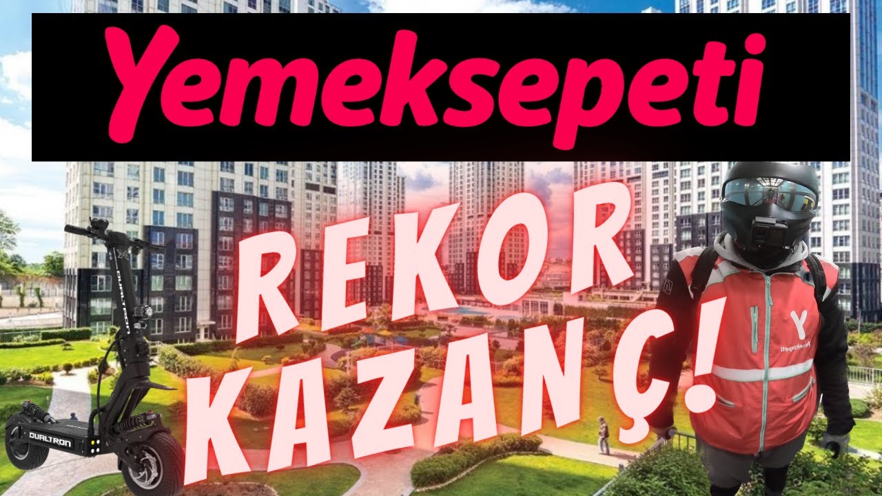 8 Saat Rekor Kazanç I Elektrikli Scooter I Yemek Sepeti